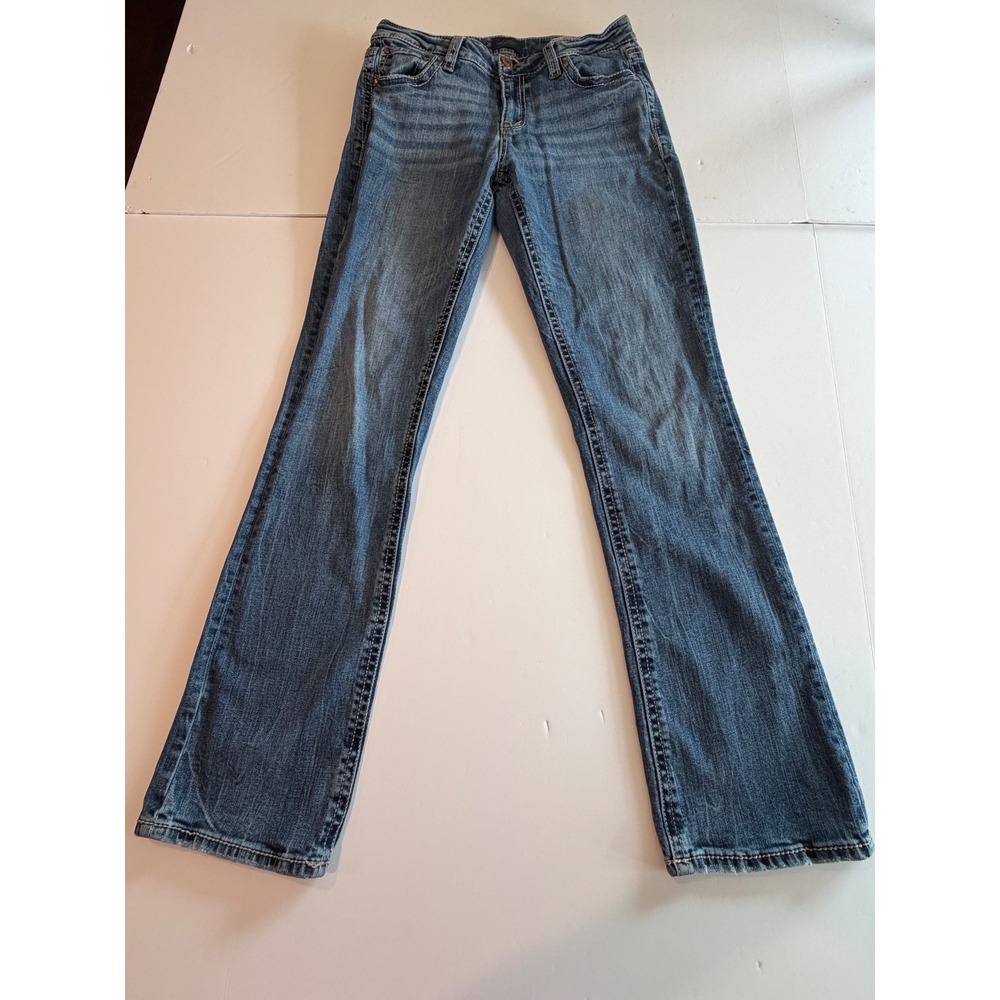 Daytrip Virgo Tailored Bootcut Jeans Medium Wash Denim Size 29L Long Womens